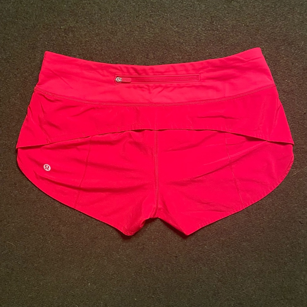 Lululemon Athletica Speed Up Shorts Red Size 4